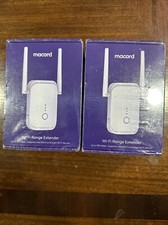 Lot 2x Macard WiFi Range Extender 300Mbps 2023 Model N300 New In Box