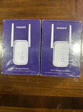 Lot 2x Macard WiFi Range Extender 300Mbps 2023 Model N300 New In Box