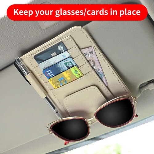 Car Glasses Clip Organizer Storage Holder Interior Sun Visor Clips Accessories - Foto 4 di 18