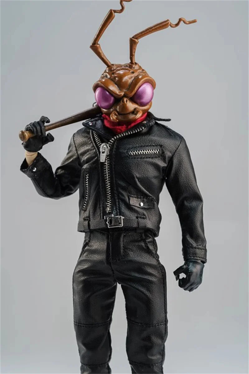 1/12 Scale Male Terminator Punk Motorcycle Coat Pants Set for 6