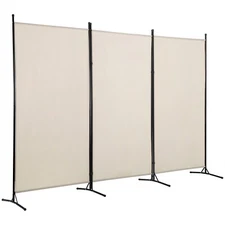 3-Panel Folding Privacy Screen, 6 Ft Portable Room Divider for Separating Spaces