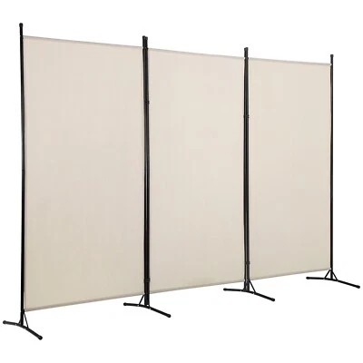 PAYLESSHERE 3-Panel Folding Privacy Screen, 6 Ft Portable Room Divider for Separating Spaces