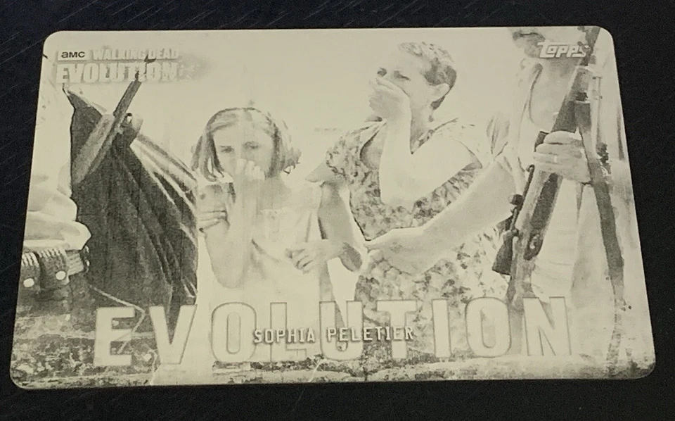 Topps AMC The Walking Dead 2017 Season 7 Black Printing Plate 1/1 Sophia & Carol - Image 4 of 4