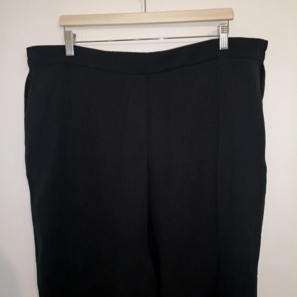 J Crew Mercantile Womens Trousers BNWT Black Size UK 20 Pull on Crop High Waist - Image 3 of 4