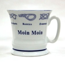 Kaffee-Pott "Moin Moin" Becher, schlanke Form, Tee-Tasse Hamburg Souvenir