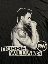 ROBBIE WILLIAMS NEW BLACK T-SHIRT SIZE LARGE