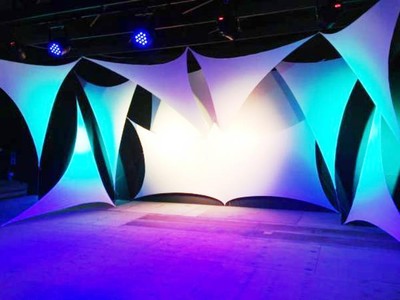 Backdrop Triangle 6x6x8 Corner To Corner Rear Stretch Screen Dj Vj Ebay