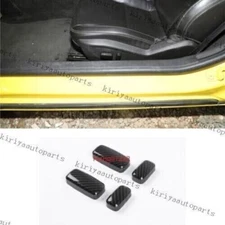 Carbon Fiber Seat Adjust Handle Button Cover Trim For Chevrolet Camaro 2010~2015