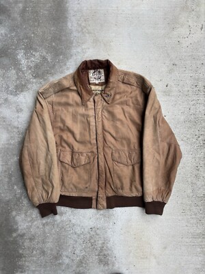 Vintage G3 Leather Jacket Mens Medium Bomber Normandy Invasion D-Day Flight GIII