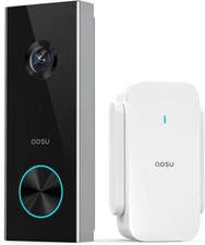 Doorbell Camera Wireless, Battery-Powered Video Doorbell with Chime, 2K Resoluti