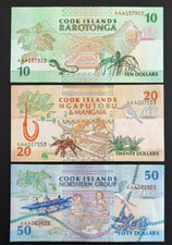 COOK ISLANDS 3 DOLLARS (P NEW) N. D. (2021)  UNC