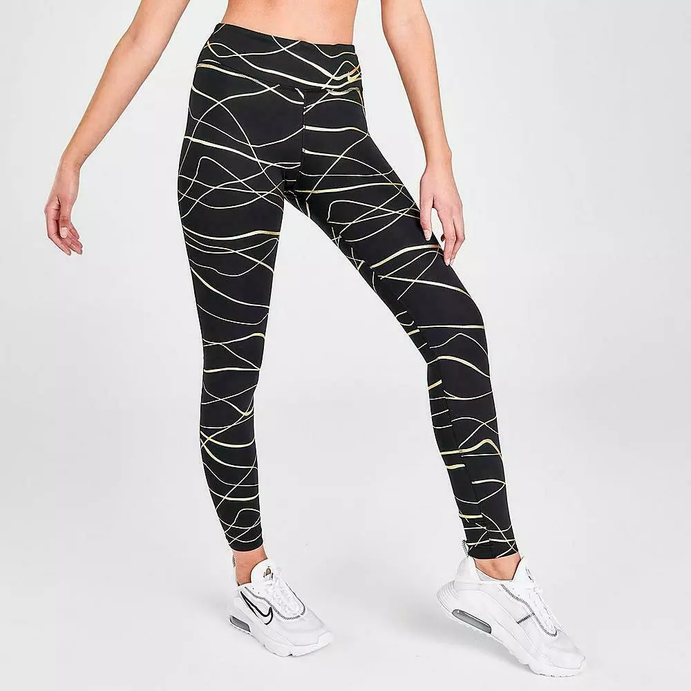 Nike Pro Women's Icon Clash Metallic Print Fast Training Leggings