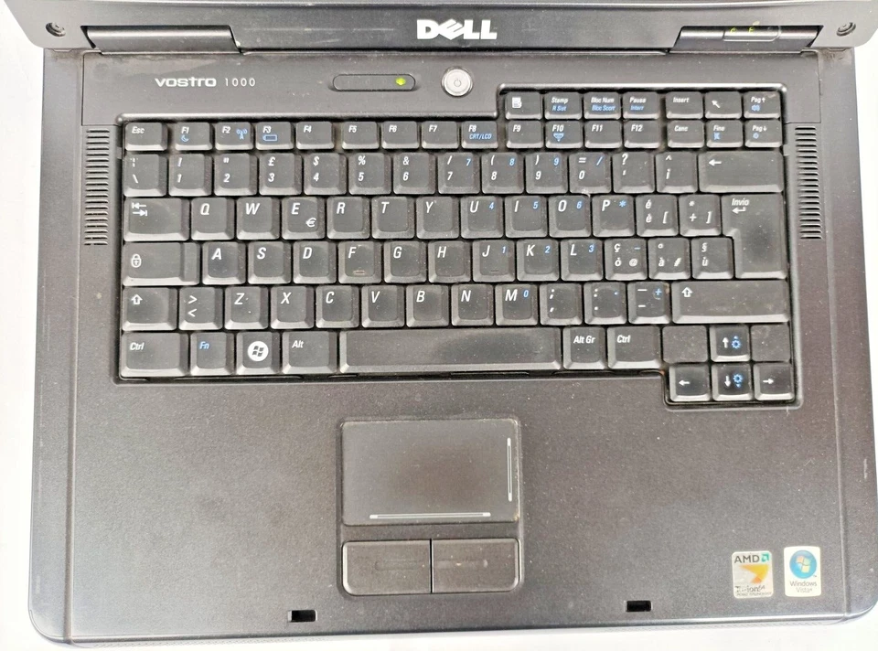 Dell Vostro 1000 Turion 64 X2 TL-60 2gb ram 80gb hdd DVD SD Windows 7 Pro - Immagine 2 di 4