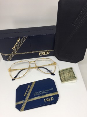 FRED LUNETTE COPPA AMERICA Paris occhiali da sole force 10 C. Placcato Oro  | eBay