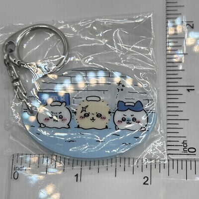 New Chiikawa Hachiware Sea otter Rakko Acrylic Key Ring Japan