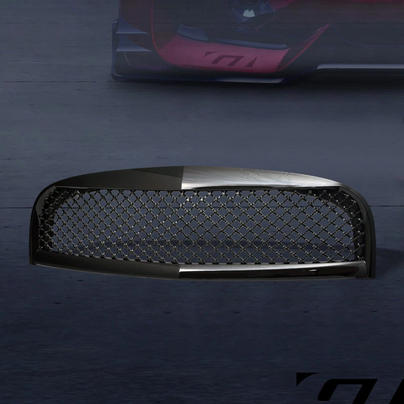 Cubierta de rejilla de parachoques delantero estilo malla deportiva negra ABS para Chevy Hhr 06-11 Foto 2 de 4