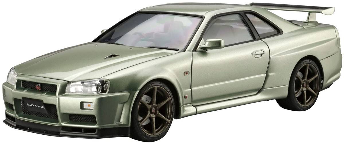 AOSHIMA 1/24 Nissan Bnr34 Skyline Gt-r V-spec II Nur. 2002 Plastic