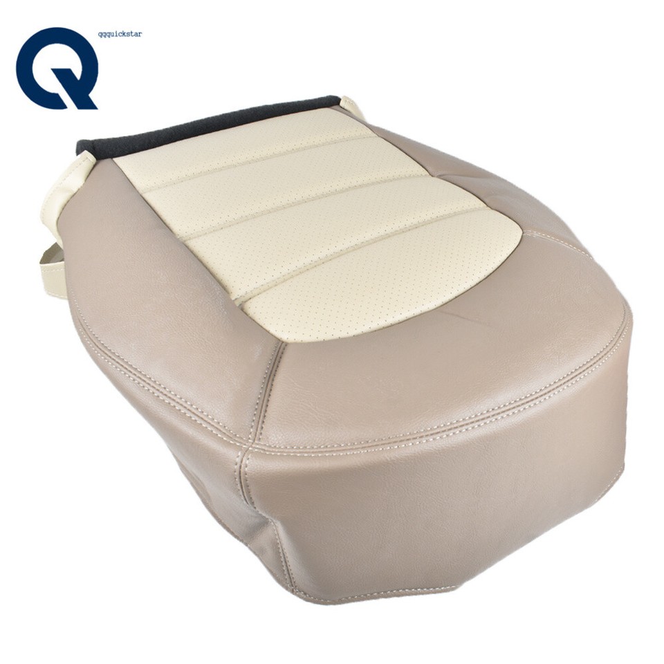 Replacement Driver Bottom Leather Seat Cover For 2004 Ford Expedition Eddie Bauer - 2-Tone Tan