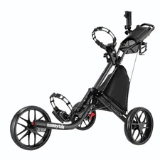 CaddyTek CaddyLite EZ-Fold Pro 3 Wheel Golf Buggy / Push Cart - Dark Grey