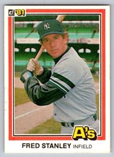 1981 Donruss - #585 Fred Stanley