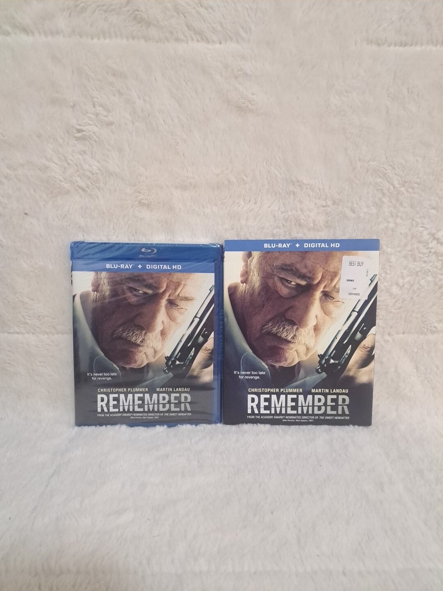 Remember Blu-ray 2015 Slipcover Christopher Plummer Martin Landau