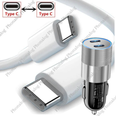 40W USB-C Fast Charger PD Type-C Cable For iPhone 15 16 ProMax Plus iPad Samsung