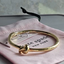 kate spade- Sailor's Knot- Hinge Bangle Bracelet- Gold- NWT- $78
