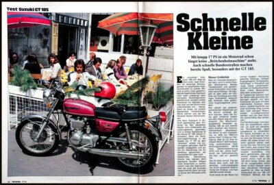 Das Motorrad  17/1976, Test Suzuki GT 185, Ducati 500 GTL