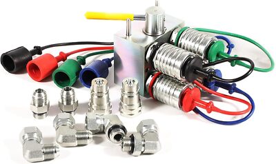 MANUAL HYDRAULIC MULTIPLIER, SCV SPLITTER/DIVERTER VALVE W/COUPLERS, AG FITTINGS