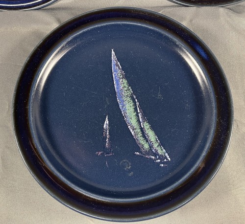Noritake Primastone Spinnaker Set of 3 Used Plates 8" Genuine Stoneware Japan - 第 4/7 張圖片