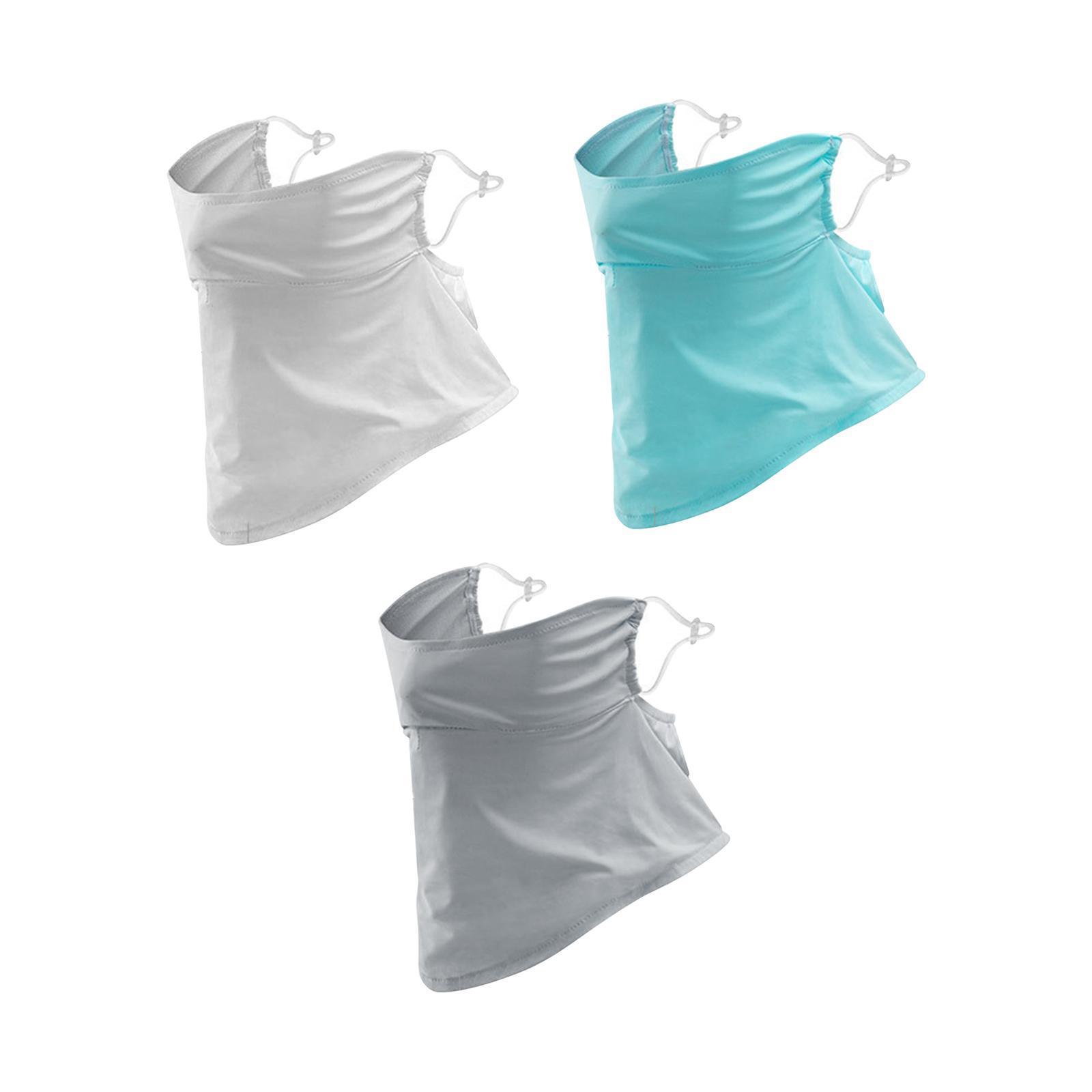 Sun Protection Face Mask Women Durable Ice Silk Fabric Unisex Summer