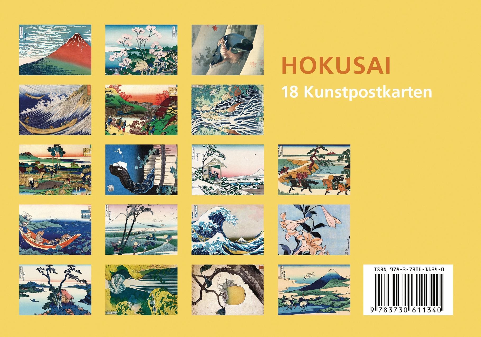 Thumbnail - Postkarten-set Katsushika Hokusai Hokusai Stück Anaconda Postkarten 22