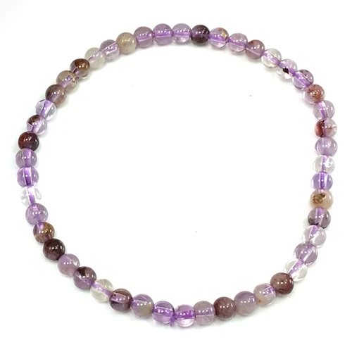 Handmade Gemstone Natural Super Seven Crystal Beaded Bracelet 7.5" 4 6 8 10 12mm - Picture 9 of 29