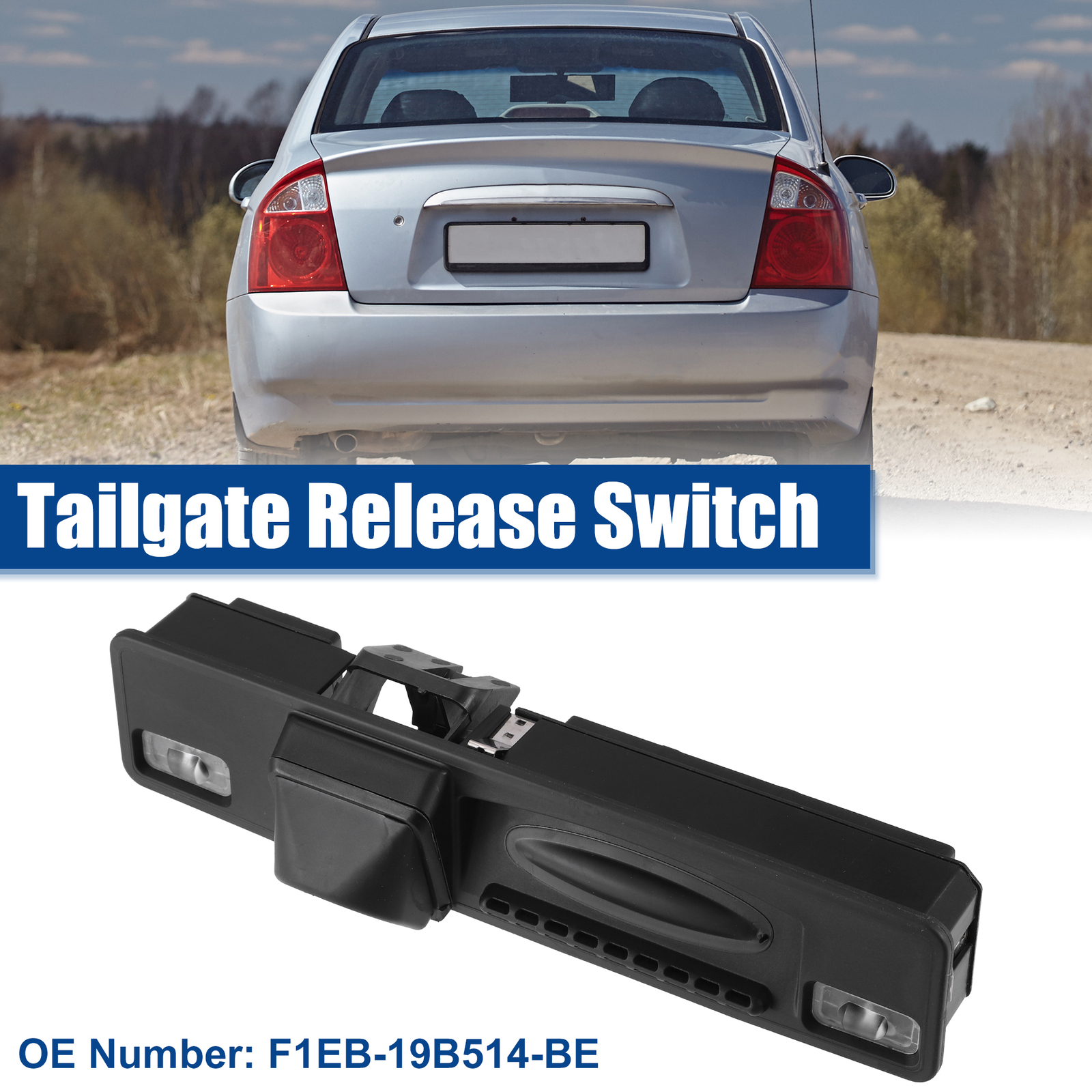 1 Pcs Rear Car Tailgate Release Switch Replacement Fit for Ford Focus Black