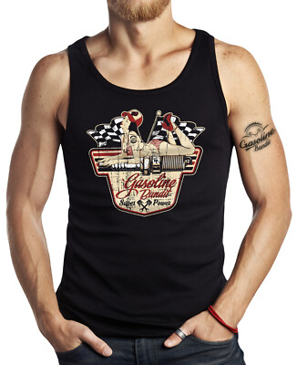 GASOLINE BANDIT Biker Tank Top Superpower Muskelshirt Bike Shirt S - 2XL