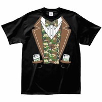 Camo Tuxedo Black Short Sleeve Costume T-shirt - Medium on sale Camo Tuxedo Black Short Sleeve Costume T-shirt - Medium on sale