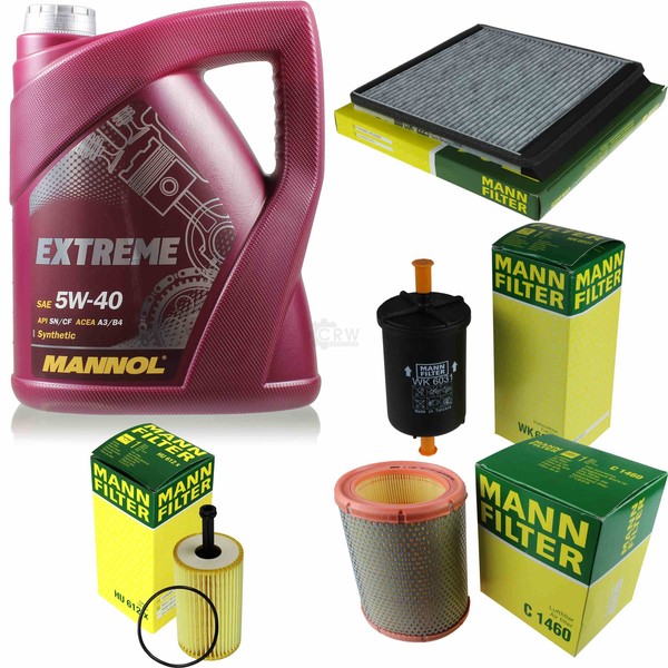 MANN-FILTER Inspektionspaket Mannol 5L Extreme 5W-40 FüR CitroëN Berlingo-image
