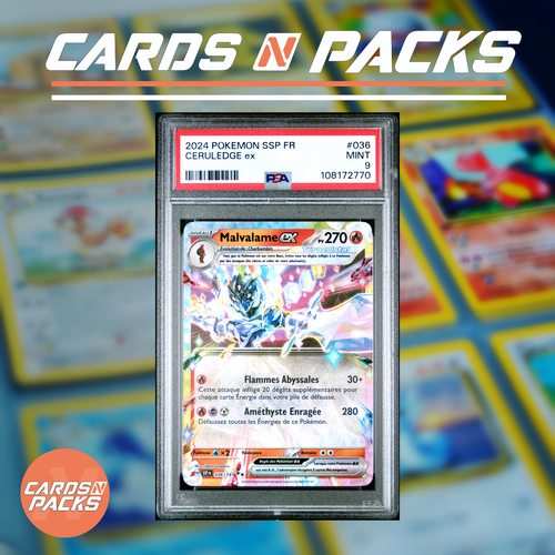 Carte Pokémon Malvalame EX 036/191 SSP Etincelles Déferlantes EV08 EV8 FR NEUF