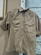 Vented Microfiber Poly Boy Scout BSA UNIFORM SHIRT Ladies Small New Style N92