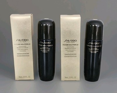 2 x 74 ml Shiseido Future Solution LX Concentrated Brightening Softener 148 ml