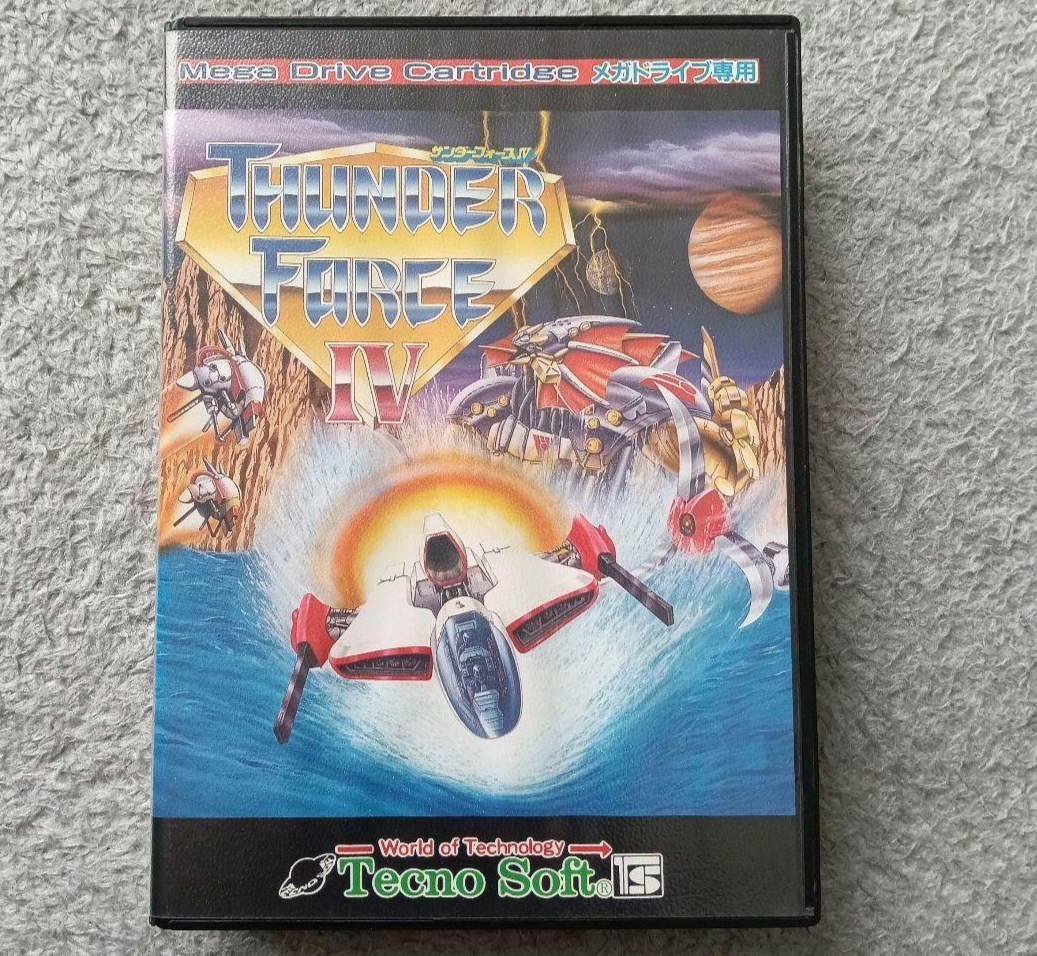 Used Thunder Force IV 4 Mega Drive Genesis Sega MD Game Working