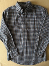 Pendleton Landry Mens Medium Plaid Flannel Button Down Shirt Cotton Wool Blend M