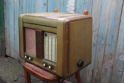 Vintage Soviet Ural 49 Tube Radio Record Player Turntable USSR 1949 For Parts