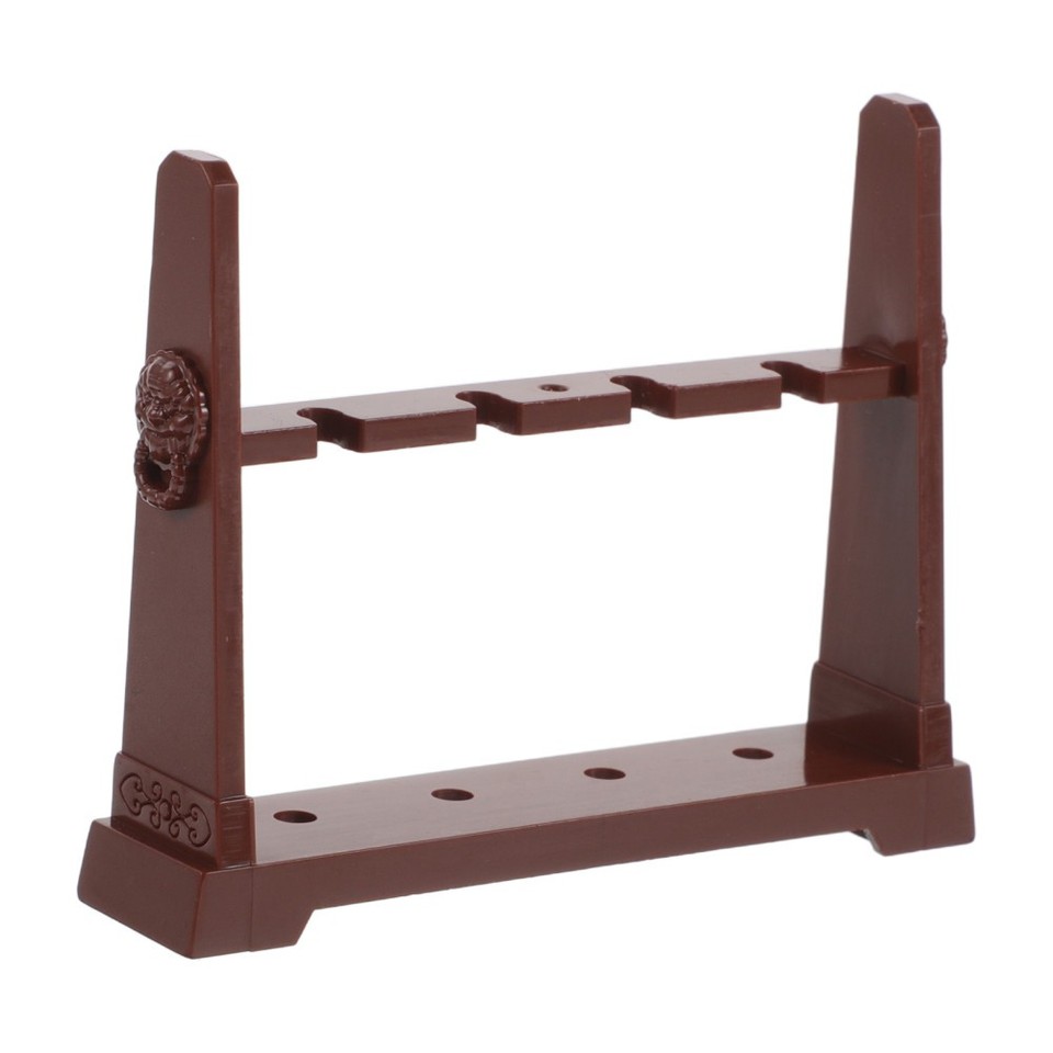 Simple Sword Holder Brown Plastic Desktop Storage Rack for Model Swords ...