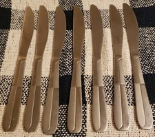 Cambridge Stainless Steel Flatware Pattern CBS 176 Lot Of 7 Table Knives 