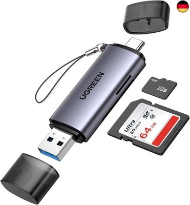 Kartenleser USB C USB 3.0 2-in-1 Adapter SD und Micro SD Card Reader USB C kompa