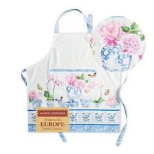 100 Cotton Kitchen Apron with an Adjustable Neck with Long Ties 11 - Canton