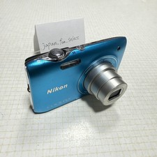 Nikon COOLPIX S3100 Blue Digital Camera 14.0MP 5x Zoom Full HD NIKKOR Exc  