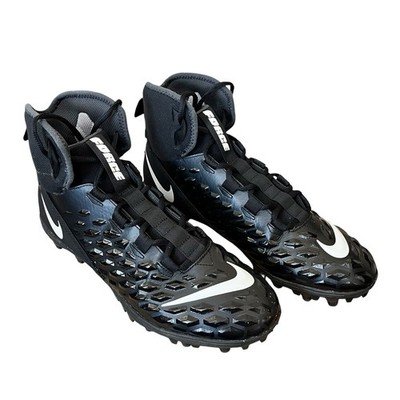Nike Force Savage Varsity 2 Mens 12 Football Cleats Black White AQ8155-001
