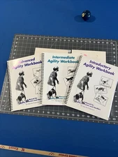 Set Of (3) Dog Agility Workbook Intro/Intermediate/Advanced Bud Houston Signed